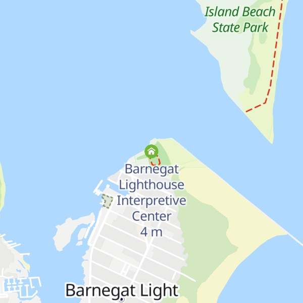 Map of Barnegat Lighthouse Interpretive Center