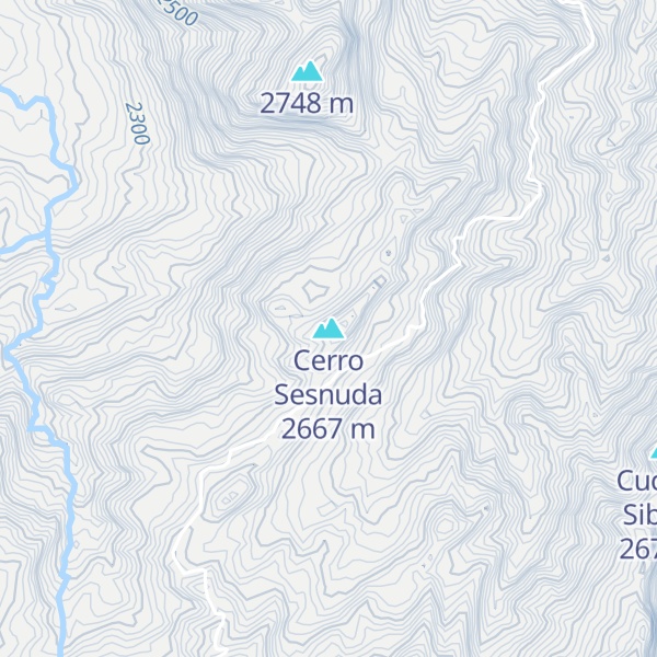 Map of Cerro Sesnuda