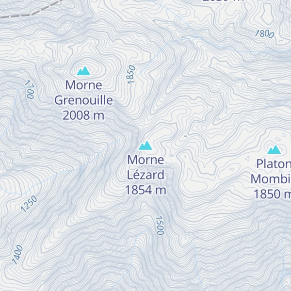 Map of Morne Lézard