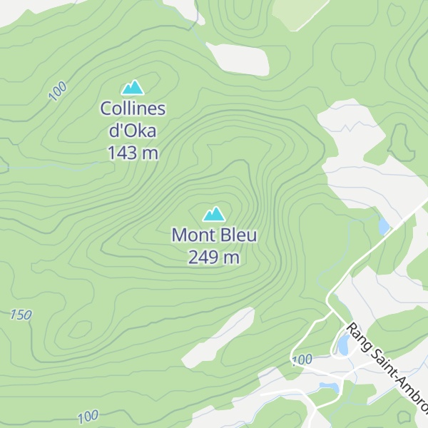 Map of Mont Bleu