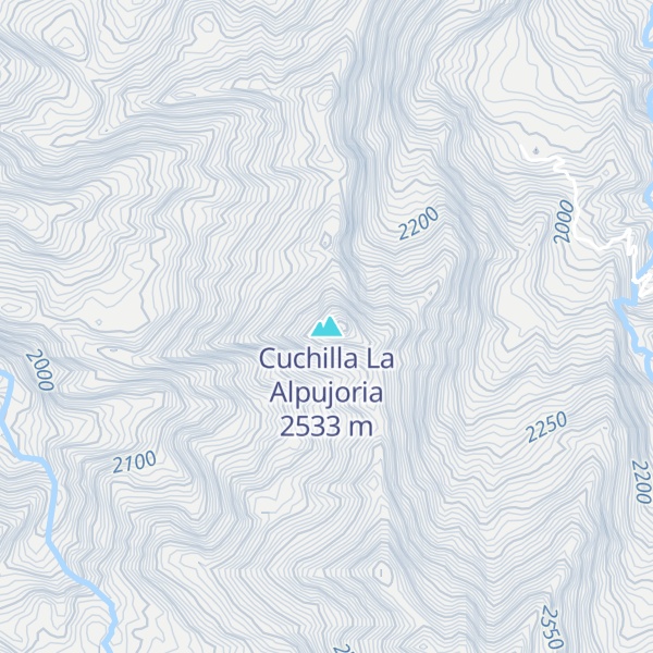 Map of Cuchilla La Alpujoria