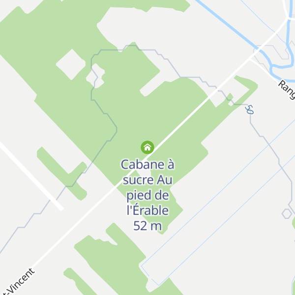 Map of Cabane à sucre Au pied de l'Érable