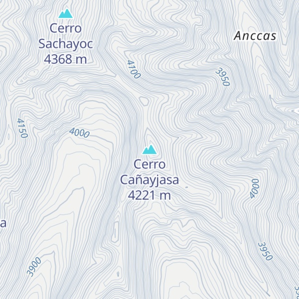 Map of Cerro Cañayjasa