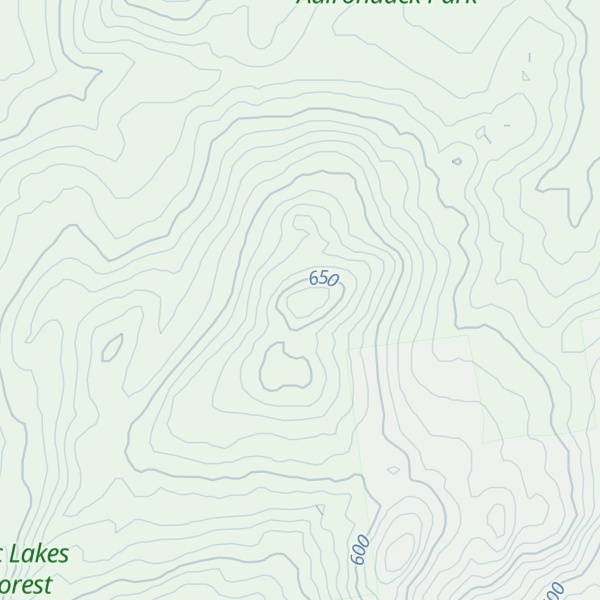 Map of Brewster Mountain