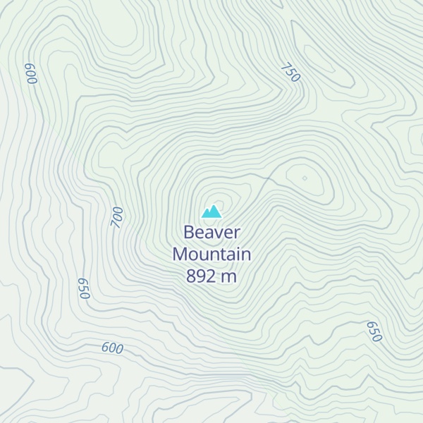 Map of Beaver Mountain