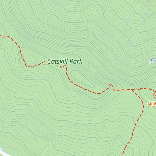 Map of Burnt Knob