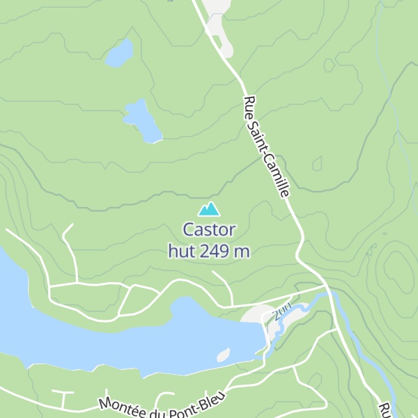 Map of Castor hut