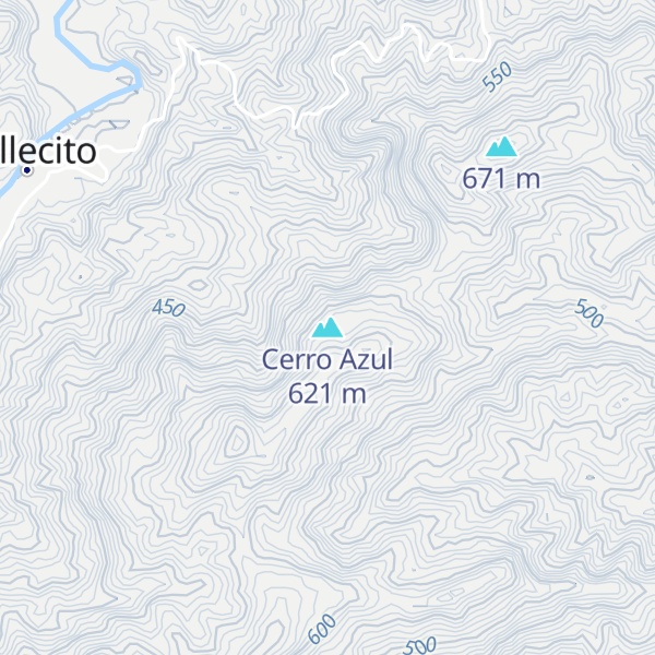 Map of Cerro Azul