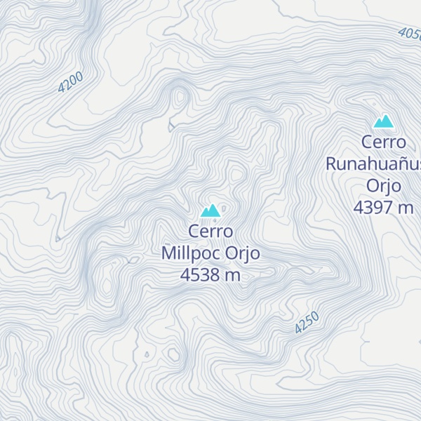 Map of Cerro Millpoc Orjo