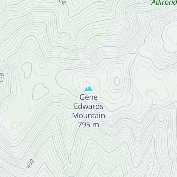 Map of Gene Edwards Mountain