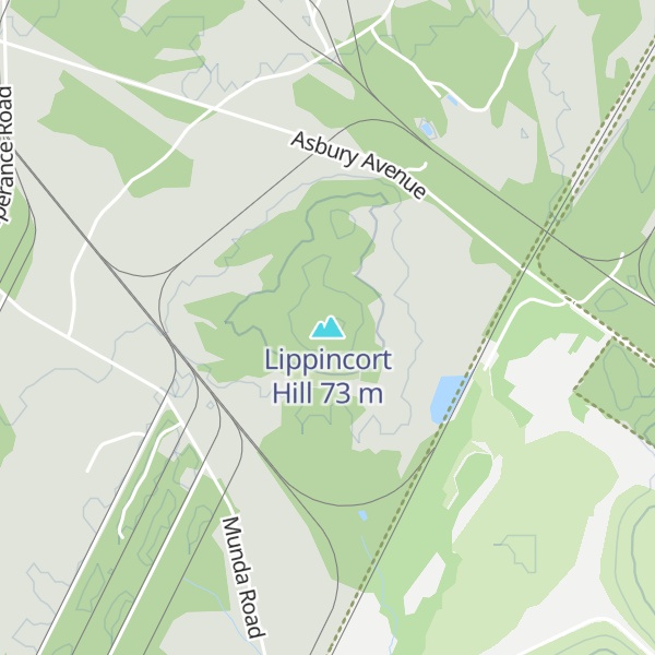 Map of Lippincort Hill