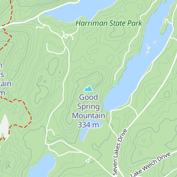 Map of Good Spring Mountain