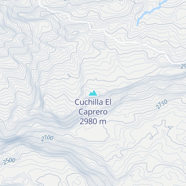 Map of Cuchilla El Caprero