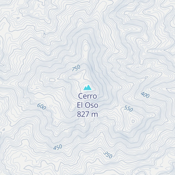 Map of Cerro El Oso