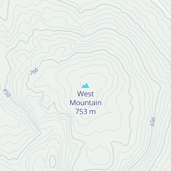 Map of West Mountain
