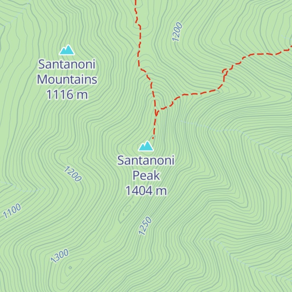 Map of Santanoni Peak