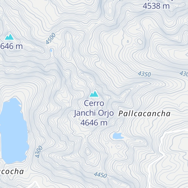 Map of Cerro Janchi Orjo