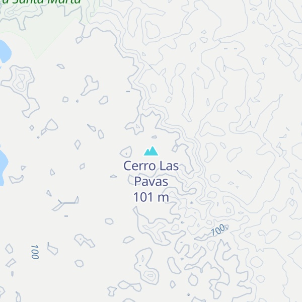 Map of Cerro Las Pavas
