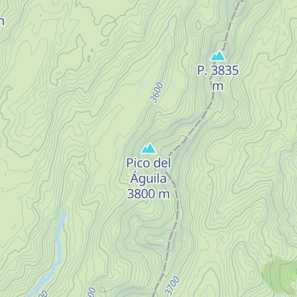 Map of Pico del Águila