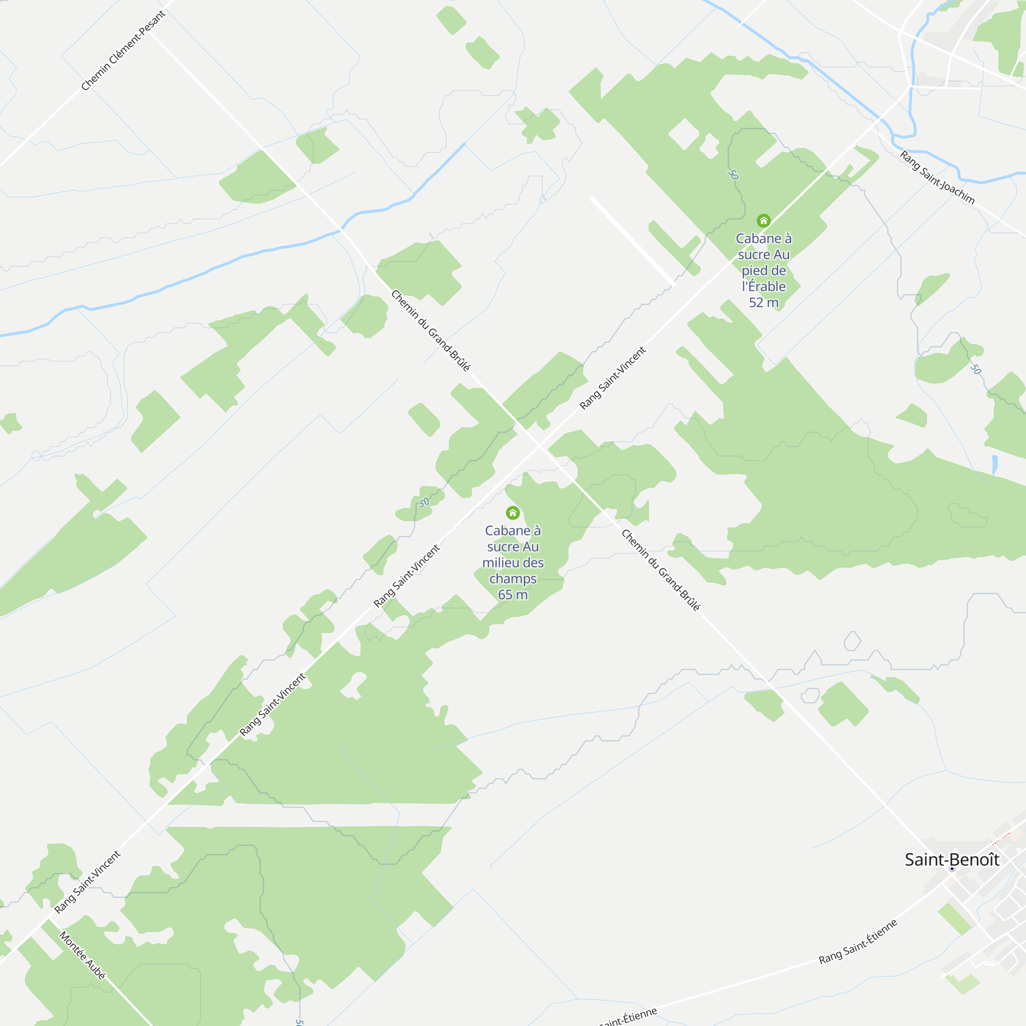 Cabane à sucre Au milieu des champs map