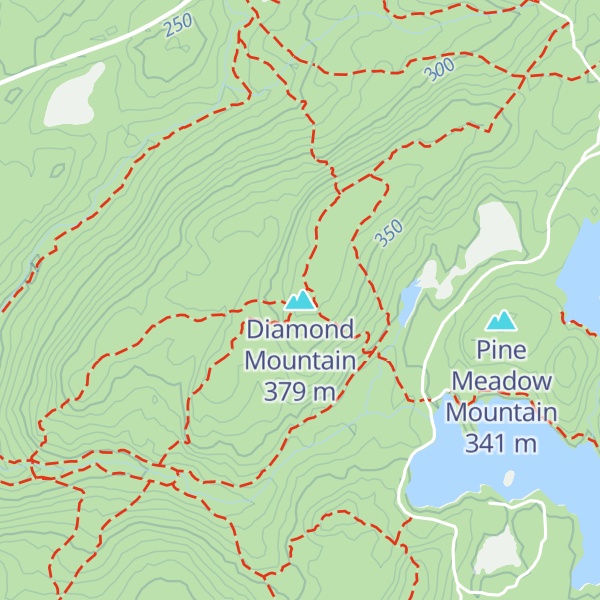 Map of Diamond Mountain