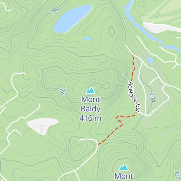 Map of Mont Baldy