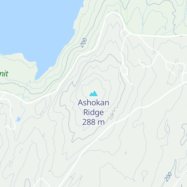 Map of Ashokan Ridge