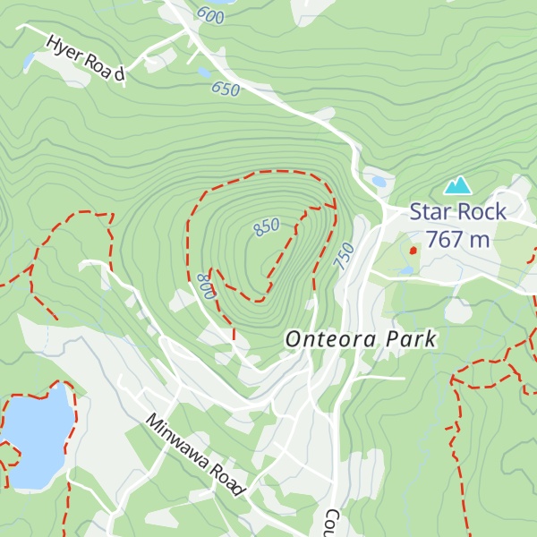 Map of Parker Mountain