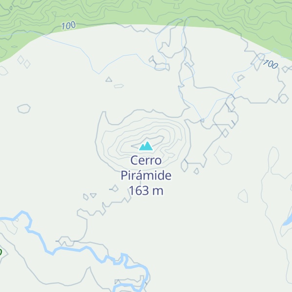 Map of Cerro Pirámide