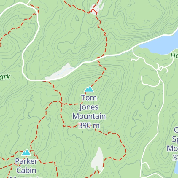 Map of Tom Jones Mountain