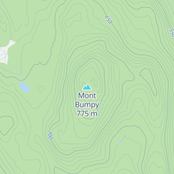 Map of Mont Bumpy
