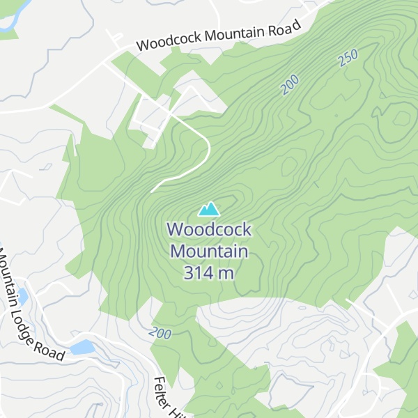 Map of Woodcock Mountain