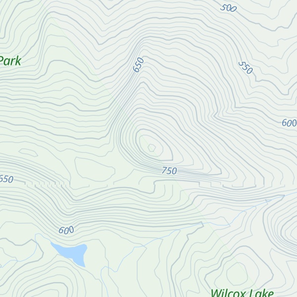 Map of Buck Mountain