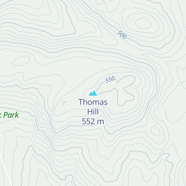 Map of Thomas Hill