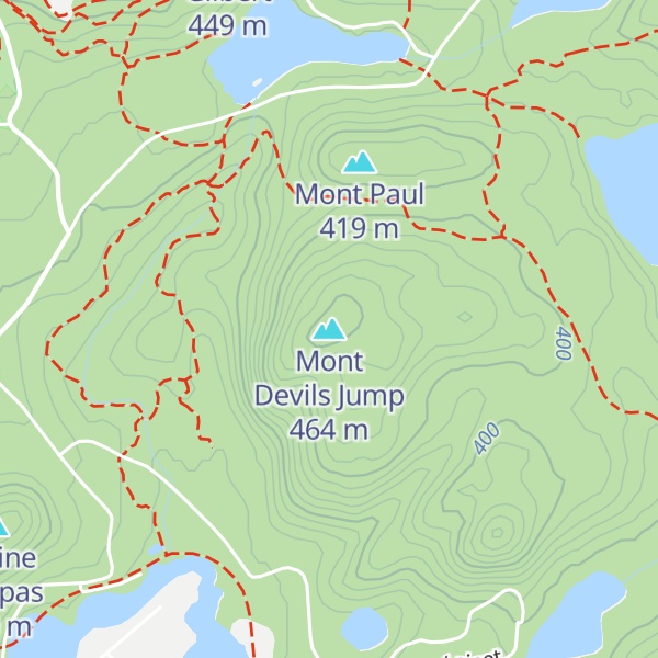 Map of Mont Devils Jump