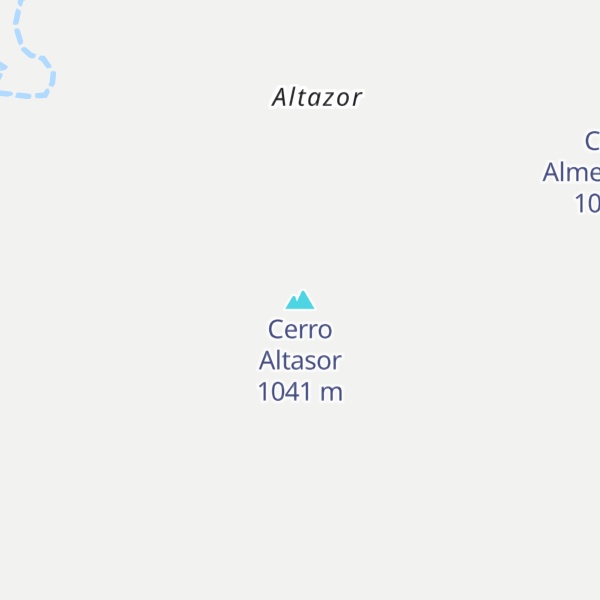 Map of Cerro Altasor