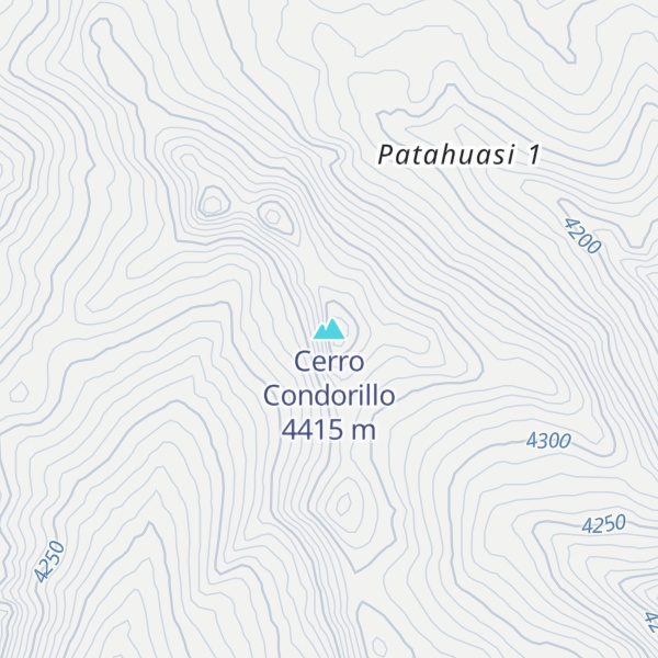 Map of Cerro Condorillo