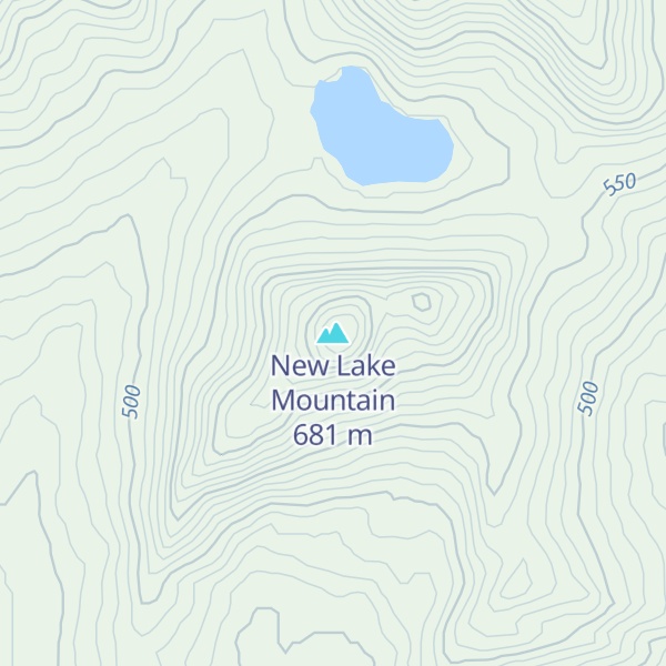Map of New Lake Mountain