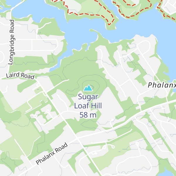 Map of Sugar Loaf Hill