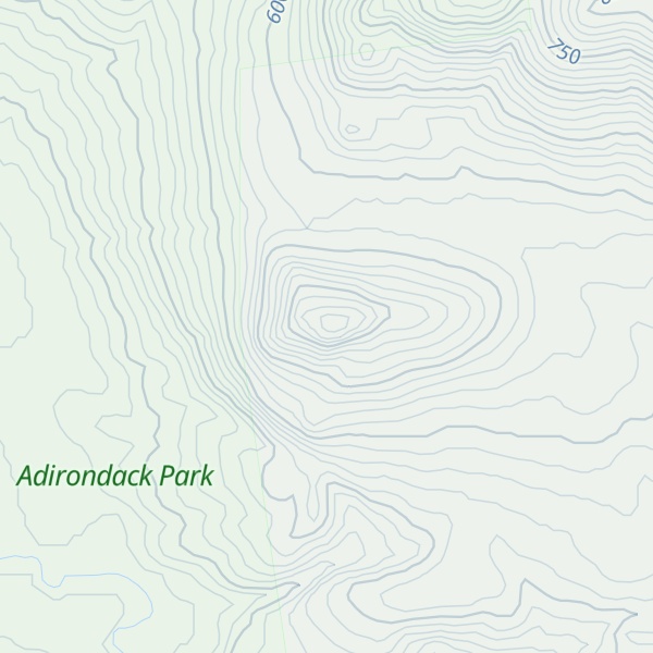 Map of Peak Mountain