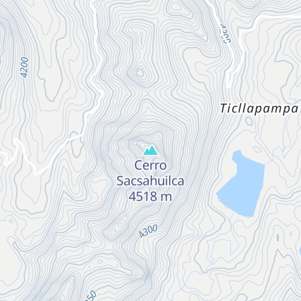 Map of Cerro Sacsahuilca