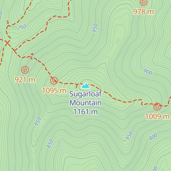 Map of Sugarloaf Mountain