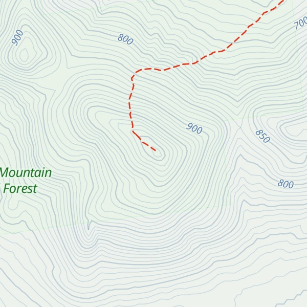 Map of Loon Lake Mountain