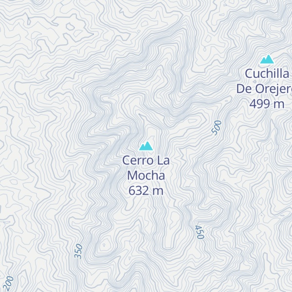 Map of Cerro La Mocha