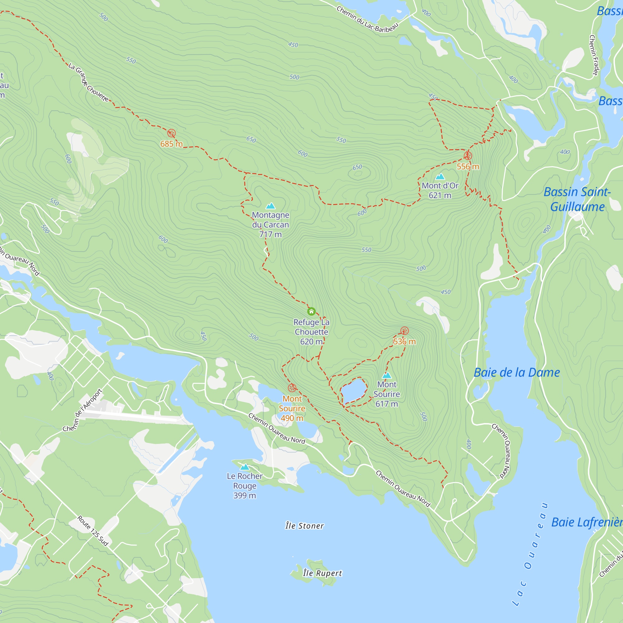Refuge La Chouette map