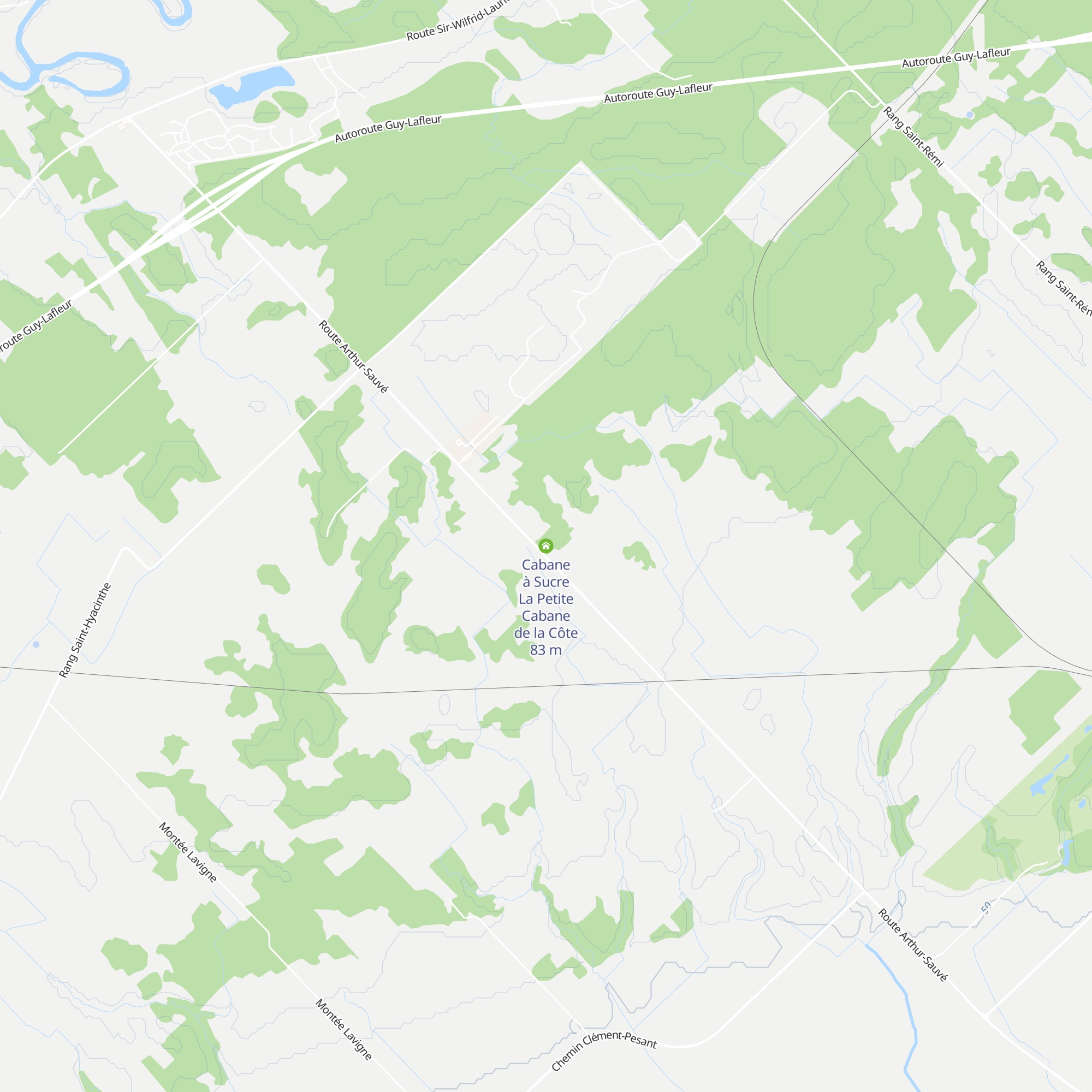 Cabane à Sucre La Petite Cabane de la Côte map