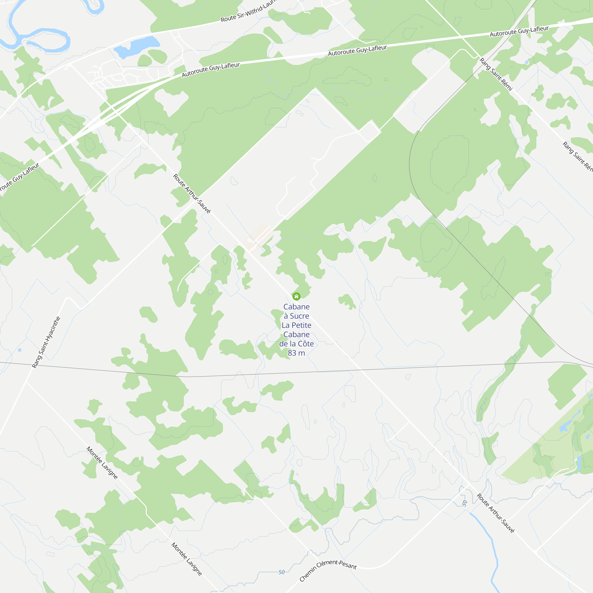 Cabane à Sucre La Petite Cabane de la Côte map