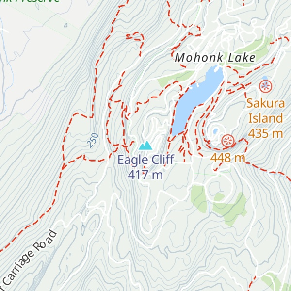 Map of Eagle Cliff