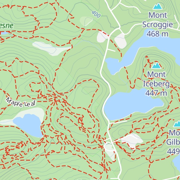 Map of Mont Vendette