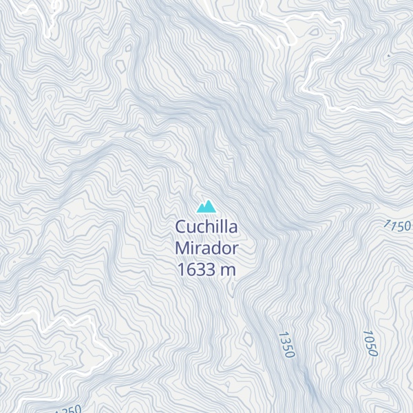 Map of Cuchilla Mirador